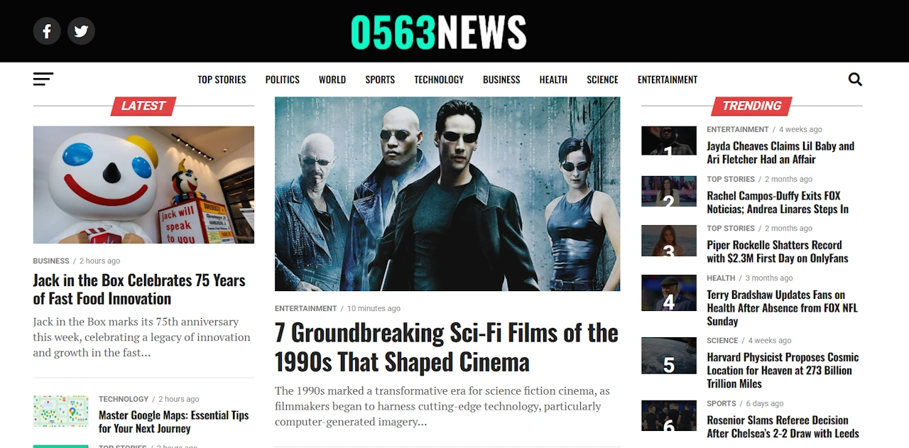 0563 News - news site built by PressBulk