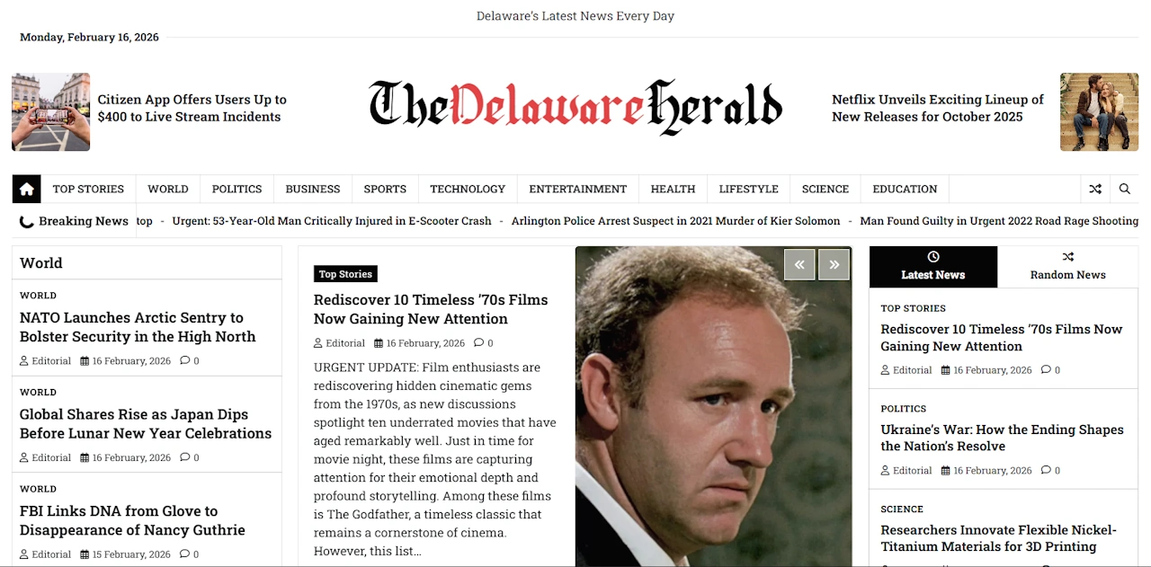 The Delaware Herald - news site built by PressBulk